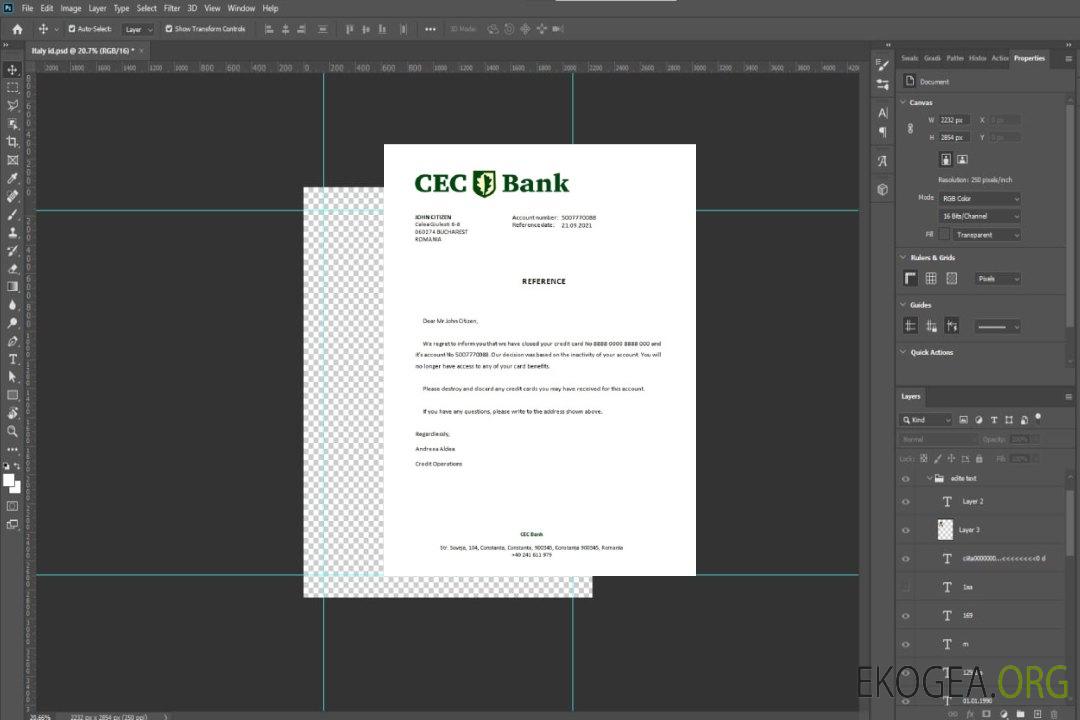 Roumanie , CEC Bank , closure référence template Roumanie , CEC Bank , closure référence template